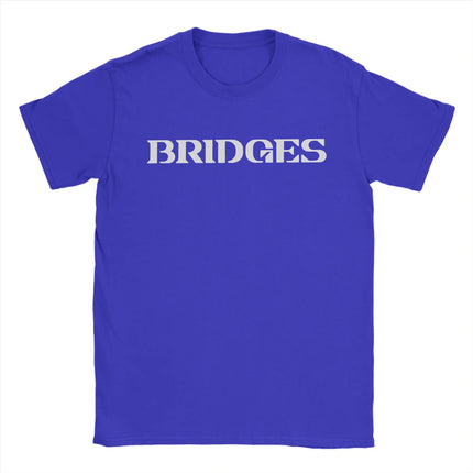 Bridges Death Stranding Logo T Shirts Men Cotton Humor T-Shirt Crew Neck Video Game Tee Shirt Short Sleeve merch Plus Size