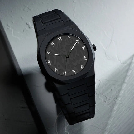 Arabic Dial Waterproof Watch Round Dial Plastic Strap Business Watch Color Strap Exquisite Design Couple Watch Casual Wear