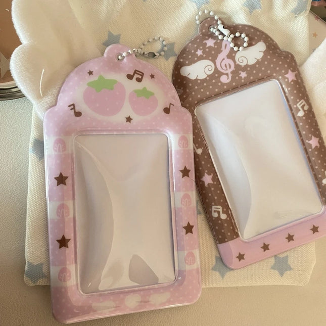 Kpop Photocard Holder Binder Photo Card Holder 3inch Idol Binder Photocard Display Keychain Protective Cover Photo Albums