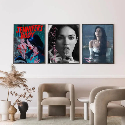 Pop Movie Jennifer Body Poster Versatile HD Waterproof Wall Art Self-Adhesive Decor for Any Space Ideal Gift