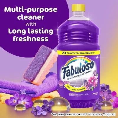 Multi Surface Cleaner Lavender Multi-Purpose Cleaner 2X Concentrated Formula Floor Cleaner - 56 Fl oz for Routine Surface Care