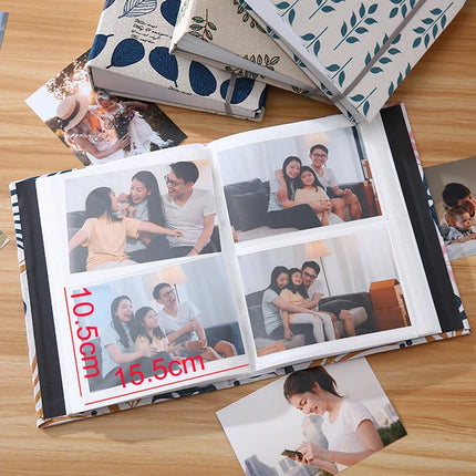 200pcs 6-inch Fabric Photo Album Creative Large Capacity Interleaf Type Family Album Children Growth Memorial Booklet