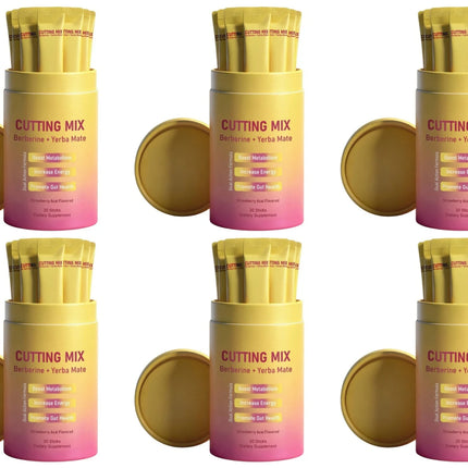 Berberine HCl And Yerba Mate Powder Drink Mix with Chromium Vitamin B6 & B12 30 Sticks Daily Weight Management Supplement