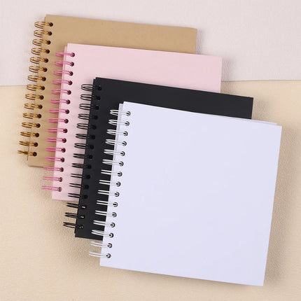 8 Inch DIY Scrapbook Photo Album 40 Pages Hardcover Kraft Pape Photo Book Blank Memory Scrap Book for DIY Crafts Anniversary