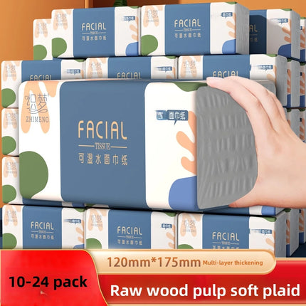 10-24 Packs Of Tissue Paper, 300 Sheets Per Pack, 4/5 Layers, Large-sized Napkins, Tissues, Sanitary Paper Towels