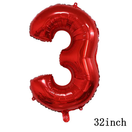 New 1Set Numberblocked Party Supplies TV Show Number Latex Balloons Toy Decor Happy Birthday Banner Bunting Cake Topper Balloon