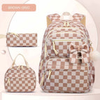 Beige Grid -3set