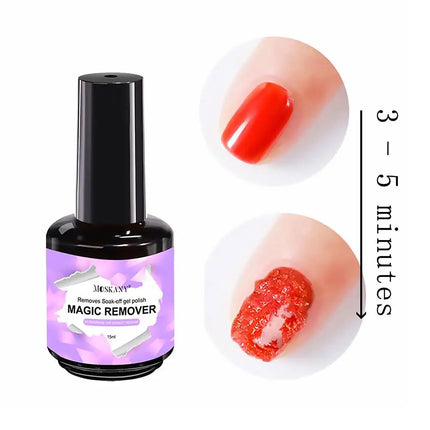15ml Magic Remover Nail Gel Polish for Soak Off UV Gel Polish Fast Removal Semi Permanent Varnish Polish Cancel Glue