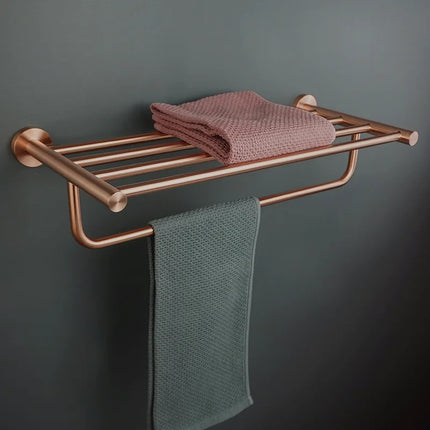 High Quality Brushed Rose Gold 304 Stainless Steel Towel Rack Toilet Paper Holder Towel Bar Soap Dish Bathroom Accessories