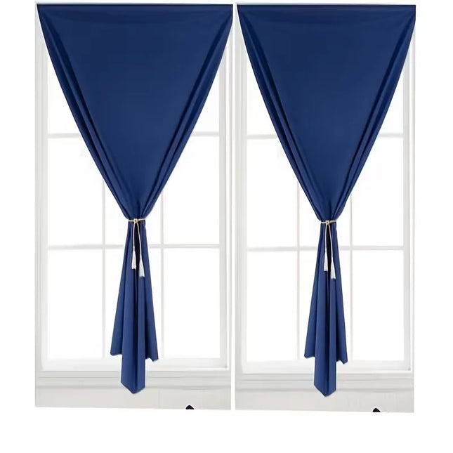 1pc 100% Blackout Self-Adhesive Hook-And-Loop Curtains, Sun-Shading & Heat-Insulating Curtains For Windows Without Drilling