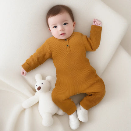 2026 Baby Boy Romper Girl Outfits Playsuit Summer Wear Cotton Infant Thin Jumpsuit Ribbed Clothes Knitted Stretch Toddler Onesie