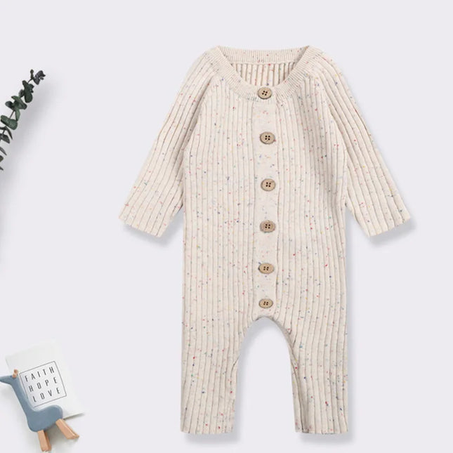 0-24M Girls Knitted Jumpsuit Baby Clothing Knit Romper Newborn Infant Toddler Boy Girl Long Sleeve Jumpsuit Fall Spring Outfits