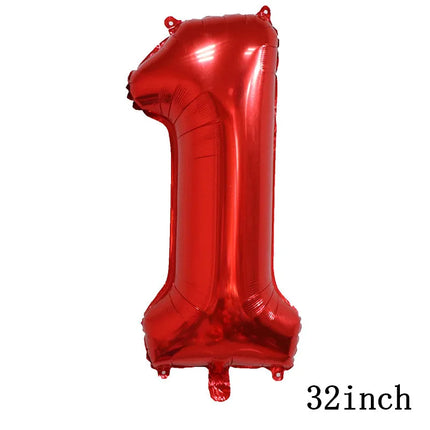 New 1Set Numberblocked Party Supplies TV Show Number Latex Balloons Toy Decor Happy Birthday Banner Bunting Cake Topper Balloon