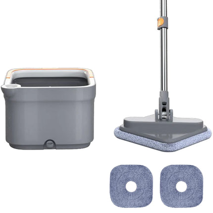 Practical Floor Cleaning Mop with Bucket Self-Cleaning Mop Hand-Free 360 Rotatable Adjustable for Automatic Door Corner
