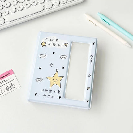 Cartoon Photo Booth Album For 40 Pcs 2x6 Inch Photo Strips Bookmark 20 Pcs 4x6 4R Photo Holder 40 Pages