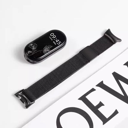 Milanese Magnetic Adjustable Metal Stainless Steel Braided Women's Mi 9 Strap for Xiaomi 8/9/10 Bracelet Strap