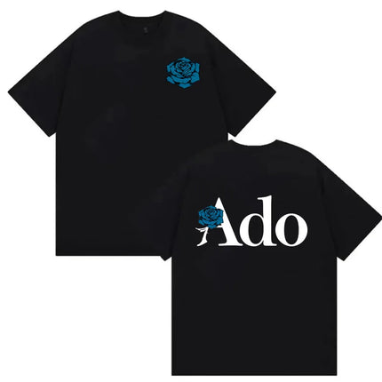 Ado Printed T-ahirt Women Men Fashion Casual Hip Hop High Street Short Sleeve Tops Tee Shirt Summer Simple Comfortable T-shirt