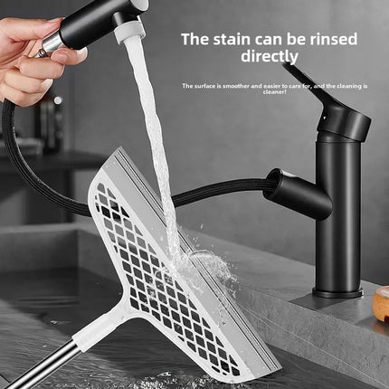 Magic Silicone Broom Lengthen Floor Cleaning Squeegee Pet Hair Dust Brooms Bathroom Floor Wiper Household Cleaning Tools