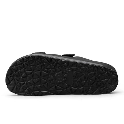 Men's straight line slippers plastic EVA one-time molding waterproof and wear-resistant human functional learning sandals