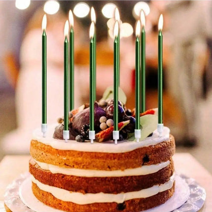 24/48 Pieces Birthday Candles, Candy Color Birthday Party Photo Props, Rainbow Cake Decorations, Anniversary CakeCandles