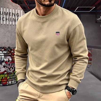 100% pure cotton high-end brand men's long sleeve polo shirt autumn winter fashionable luxury embroidery golf top casual T-shirt