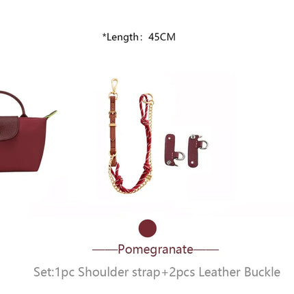 Miu Bag Strap For Longchamp Mini Handbag Bag Durable Woven Bag Shoulder Strap Crossbody Bag Belt Bag Replacement Accessories
