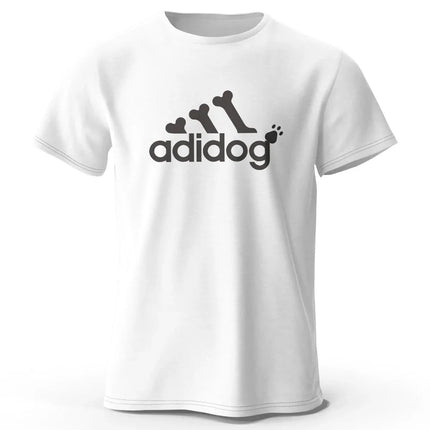 Men's Adidog Printed T-Shirt 100% Cotton Oversized Funny Graphic Tees for Men Women Summer Tops