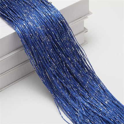 2*1M Tassel Window Curtains Shining Screen Panel Hanging Beaded Curtains Glitter String Curtain Door Fly Screen Party Decoration