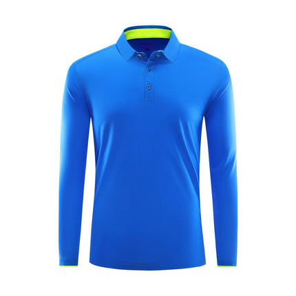 Long Sleeve Quick Dry Sports Polo Shirt Running Fitness Shirt Customized Logo Printing Breathable T-shirt Tops S-6xl 2025