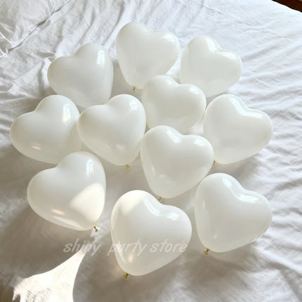 50/100pcs Red Heart Balloons Inflatable Latex Balloon for Valentine Day Wedding Party Anniversary Decoration Supplies Wholesale