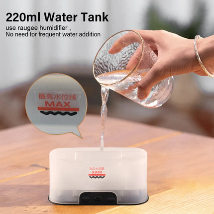 Flame Aroma Humidifier Essential Oils Diffuser Mini Air Humidifier For Home Automatic Fragrance Mist Maker With RGB Light