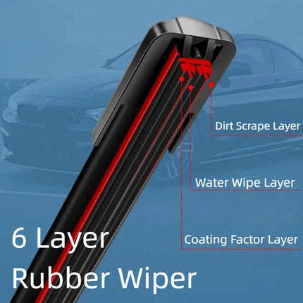 For Nissan Patrol 6th GEN Y62 2010-2023 Front Rear Wiper Blades Windshield Brushes Platinum Accessories V8 Spark Set