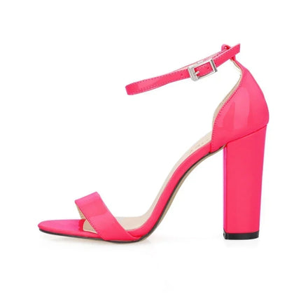 New 2026 Women Sandals 10cm Sexy High Heels Summer Fashion Trend Comfort Peep Toe Thick Heels Jazz Dance Female Shoes Plus Size