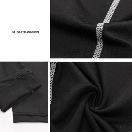 Men's football and basketball leggings, high elasticity training, sports fitness, 7-point leggings, quick drying, breathable