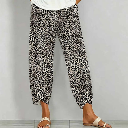Fashion Sweatpants Commute Printed Pants Autumn Daily Long Pants Winter Casual Trousers Women's Elegance Jogging Pants