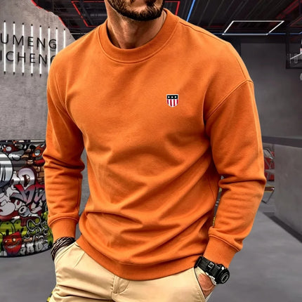 100% pure cotton high-end brand men's long sleeve polo shirt autumn winter fashionable luxury embroidery golf top casual T-shirt