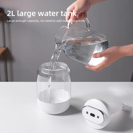 2026 New 2L Double Nozzle Air Humidifier USB Aroma Diffuser Essential Oil Purifier Aromatherapy Mist Maker Color Lights For Home