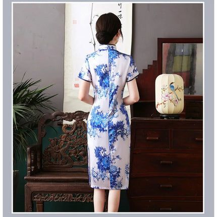Ethnic Style Party Performance Costume Hanfu Cheongsams Autumn Chinese Style Dress for Women Clothing Fashion Clothes Qipao