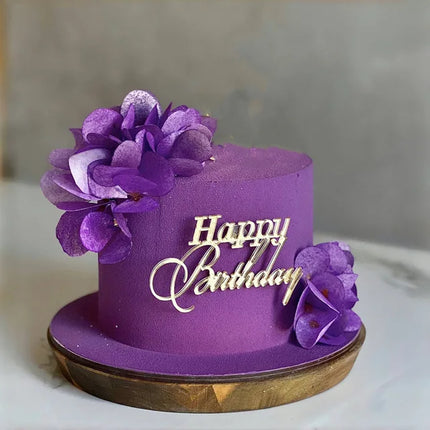 1Pcs Acrylic Happy Birthday Dessert Decoration Cake Toppers Gold for Children Party Birthday Gift Cake Toppers Baking Supplies