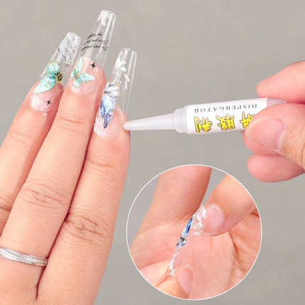 10/50PCS Removeing Debonder Glue for Removeing False Nails Rhinestone Liquid Remover Degreaser Nail Art Manicure Cleaner Tools