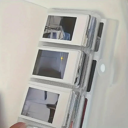 3-Inch Large Capacity 240-Card Album -Photo Organizer with 3-Grid Design Collectible Cards - Storage for Home, Office, or Travel