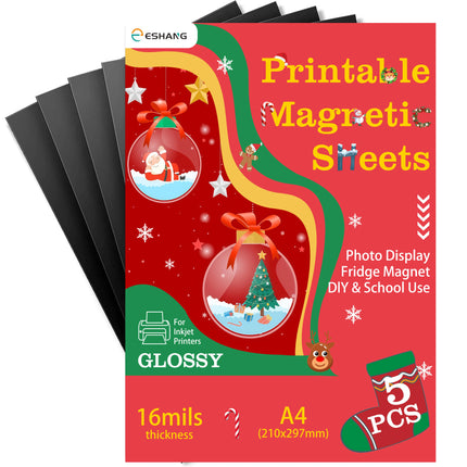 16mil Thick Glossy Or Matte Flexible Printable Magnetic Photo Paper Non Adhesive for Inkjet Printers