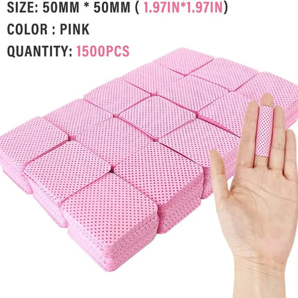 100/200/300PCS Lint Free Nail Wipes, Glue Wipes, Absorbent Soft Non-woven 200pc Lint- Free Cotton Wipes Nail Polish Remover Wipe