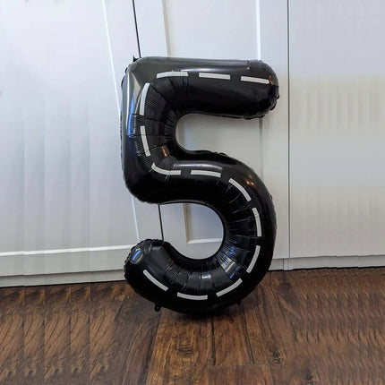 40'' Number Race Car Balloon Racetrack Balloon Truck Bike Wheels Tire Racing Car Theme Party Supplies Boys' Birthday Party Favor
