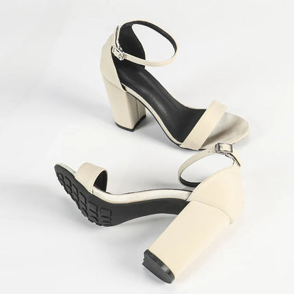 Liyke Summer Black Green Ankle Buckle Strap Gladiator Sandal Women Fashion Open Toe Big Size 46 Ladies Shoe High Heels Sandalias