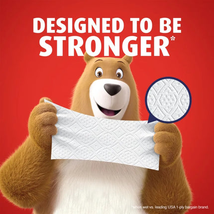 Ultra Strong Toilet Paper 4 Mega Rolls 220 Sheets Per Roll Bulk Bath Tissue
