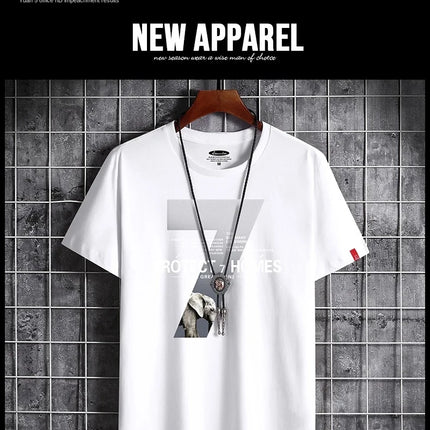 2021 Newest T Shirt for Men Clothing Fitness White O Neck Man T-shirt For Male Oversized Anime S-6XL New Men T-shirts Goth Punk