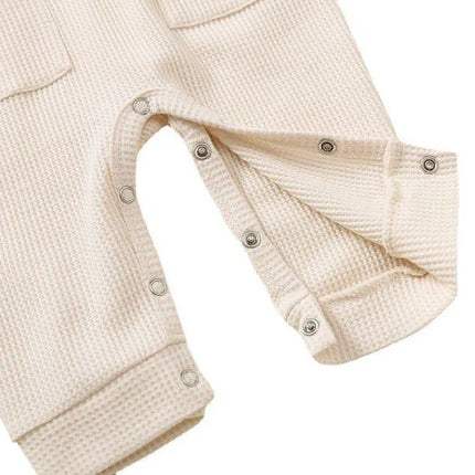 100% Cotton Waffle One-pieces Buy More to Discount Newborn Baby Rompers Sleepsuit Infant Jumpsuits Long Sleeved Jumpers Clothing