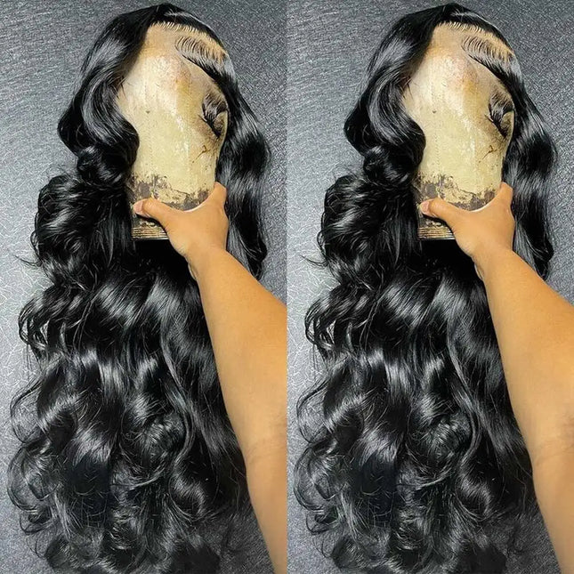 13x6 Lace Front Wigs Human Hair 250 Density Hd Body Wave Lace Frontal Human Hair Wigs For Women Glueless Pre Plucked Black Wig