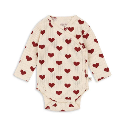 Baby Long Sleeved Bag Fart Clothes for Spring Summer 2025 Same Style Love Newborn Jumpsuit Baby Home Crawling Clothes